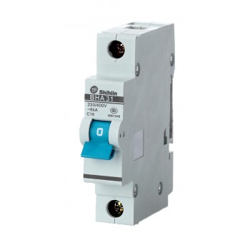 Миниатюрен автоматичен прекъсвач  MCB 1P 6kA C-6A Shihlin